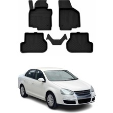 Omac Volkswagen Jetta 5 2005-2010 Uyumlu 4d Havuzlu Paspas Kauçuk Siyah 5 Parça