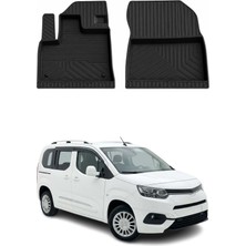 Omac Toyota Proace City 2020-2026 Uyumlu 4d Ön Havuzlu Paspas Kauçuk Siyah 2 Parça