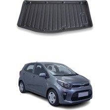 Omac Kıa Picanto 2018+ Uyumlu Araca Özel Kauçuk Tpe Bagaj Havuzu Siyah