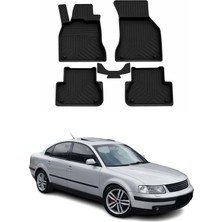 Omac Volkswagen Passat B5 1996-2000 Uyumlu 4d Havuzlu Paspas Kauçuk Siyah 5 Parça