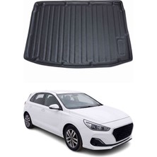 Omac Hyundai I30 Hb 2017+ Uyumlu Araca Özel Kauçuk Tpe Bagaj Havuzu Siyah Üst Kademe Için