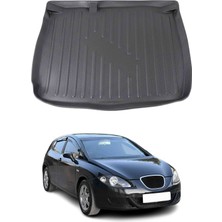 Omac Seat Leon Hb 2006-2012 Arası Uyumlu Araca Özel Kauçuk Bagaj Havuzu Siyah Ince Stepneli Model Için
