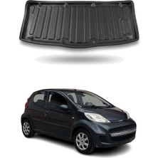 Omac Peugeot 107 Hb 2005-2014 Arası Uyumlu Araca Özel Kauçuk Tpe Bagaj Havuzu Siyah