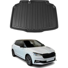Omac Skoda Fabia Hb Iv 2021+ Uyumlu Araca Özel Kauçuk Tpe Bagaj Havuzu Siyah