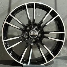 Elit Wheels 5 112 18 9.0 ET40 CH66.6 Black Diamond EW01 M Sport G Serisi Jant Takımı (4AD)