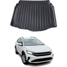 Omac Vw Taigo 2021+ Uyumlu Araca Özel Kauçuk Tpe Bagaj Havuzu Siyah Alt Kademe Için