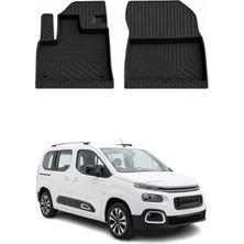 Omac Citroen Berlingo 3 2019-2026 Uyumlu 4d Ön Havuzlu Paspas Kauçuk Siyah 2 Parça