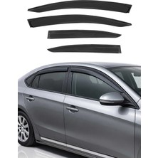 Omac Honda Civic 9.gen Sedan 2011-2016 Uyumlu Araca Özel Sport Style Akrilik Cam Rüzgarlığı Koyu 4 Parça