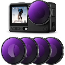 Oem Clp Nd8 ND16 ND32 4'lü Filtre Kiti Djı Osmo Action 6 ile Uyumlu Filtre