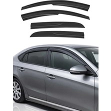 Omac Hyundai Getz Hatchback 2002-2011 Uyumlu Araca Özel Sport Style Akrilik Cam Rüzgarlığı Koyu 4 Parça
