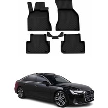 Omac Audi A6 (C8) 2018-2026 Uyumlu 4d Havuzlu Paspas Kauçuk Siyah 5 Parça