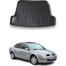 Omac Renault Megane 2 Sedan 2004-2010 Arası Uyumlu Araca Özel Kauçuk Tpe Bagaj Havuzu Siyah