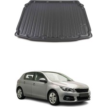 Omac Peugeot 308 Hb 2014-2021 Arası Uyumlu Araca Özel Kauçuk Tpe Bagaj Havuzu Siyah