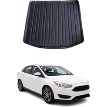 Omac Ford Focus 4 Sedan 2015-2018 Arası Uyumlu Araca Özel Kauçuk Bagaj Havuzu Siyah Kalın Stepneli Için