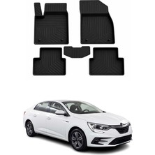 Omac Renault Megane 4 2016-2026 Uyumlu 4d Havuzlu Paspas Kauçuk Siyah 5 Parça