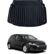 Omac Vw Golf 7 Hb 2012-2020 Arası Uyumlu Araca Özel Kauçuk Tpe Bagaj Havuzu Siyah Alt Kademe Için