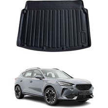 Omac Cupra Formentor 2020+ Uyumlu Araca Özel Kauçuk Tpe Bagaj Havuzu Siyah Alt Kademe Için