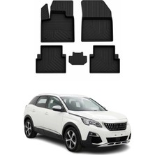 Omac Peugeot 3008 Active 2016-2024 Uyumlu 4d Havuzlu Paspas Kauçuk Siyah 5 Parça