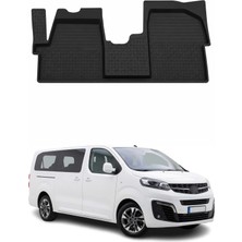 Omac Opel Vivaro C - Zafira Life 2019-2026 Uyumlu 4d Ön Havuzlu Paspas Kauçuk Siyah 1 Parça