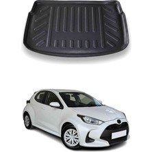 Omac Toyota Yaris 2020+ Uyumlu Araca Özel Kauçuk Tpe Bagaj Havuzu Siyah Üst Kademe Için
