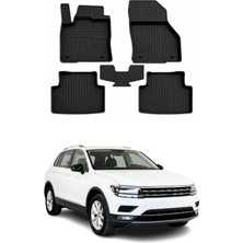 Omac Volkswagen Tiguan 2 2016-2023 Uyumlu 4d Havuzlu Paspas Kauçuk Siyah 5 Parça