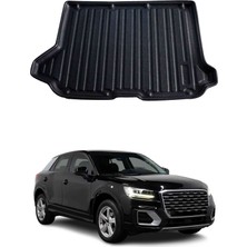 Omac Audi Q2 2016+ Uyumlu Araca Özel Kauçuk Tpe Bagaj Havuzu Siyah Kulaklı Için