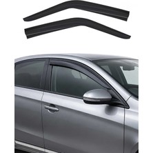 Omac Renault Trafic 2003-2015 Uyumlu Araca Özel Sport Style Akrilik Cam Rüzgarlığı Koyu Duman 2 Parça