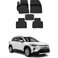 Omac Toyota Corolla Cross 2020-2026 Uyumlu 4d Havuzlu Paspas Kauçuk Siyah 5 Parça