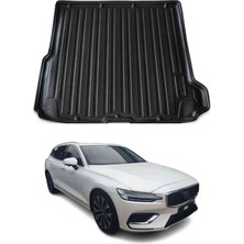 Omac Volvo V60 2018+ Uyumlu Araca Özel Kauçuk Tpe Bagaj Havuzu Siyah
