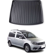 Omac Vw Caddy Van 2011-2020 Arası Uyumlu Araca Özel Kauçuk Tpe Bagaj Havuzu Siyah Koltuklu Için