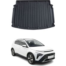 Omac Hyundai Bayon 2020+ Uyumlu Araca Özel Kauçuk Tpe Bagaj Havuzu Siyah