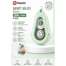 Artlantis Şerit Daksil Beyaz 5mmx8 Metre 1 Adet P-4437 Fixpoint Şerit Düzeltici Şerit Silici Yazı Silici Büro Ofis Okul