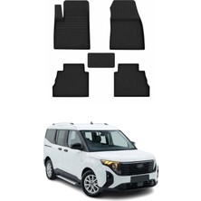 Omac Ford Courier 2 2024-2026 Uyumlu 4d Havuzlu Paspas Kauçuk Siyah 5 Parça