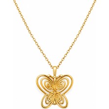 Balevien Füsun Gold Renk Metal Kolye