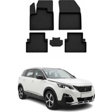 Omac Peugeot 5008 Access 2016-2024 Uyumlu 4d Havuzlu Paspas Kauçuk Siyah 5 Parça