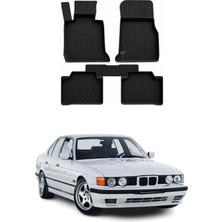Omac Bmw 5 Series E39 1996-2003 Uyumlu 4d Havuzlu Paspas Kauçuk Siyah 5 Parça