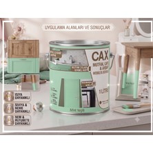 CAXCOLORS Cax 1 Litre Masa ve Sehpa Boyası - Çok Amaçlı Ahşap, Mobilya ve Sehpa Ahşap Boyası (Kendinden Vernikli)