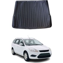 Omac Ford Focus 2 Station Wagon 2004-2011 Arası Uyumlu Araca Özel Kauçuk Tpe Bagaj Havuzu Siyah