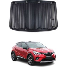 Omac Renault Captur 2020+ Uyumlu Araca Özel Kauçuk Tpe Bagaj Havuzu Siyah Üst Kademe Için