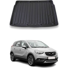 Omac Opel Crossland x 2017+ Uyumlu Araca Özel Kauçuk Tpe Bagaj Havuzu Siyah Üst Kademe Için