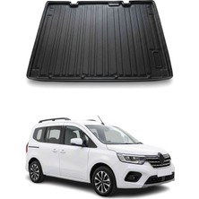 Omac Renault Kangoo 2024+ Uyumlu Araca Özel Kauçuk Tpe Bagaj Havuzu Siyah Bagaj Demir Setli Için