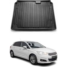 Omac Citroen C4 2011-2020 Arası Uyumlu Araca Özel Kauçuk Tpe Bagaj Havuzu Siyah