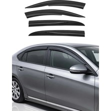 Omac Renault Megane Iı Sedan 2003-2008 Uyumlu Araca Özel Sport Style Akrilik Cam Rüzgarlığı Koyu 4parça