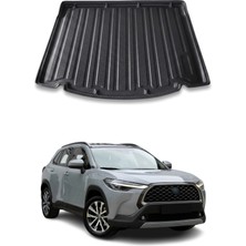 Omac Toyota Corolla Cross 2022+ Uyumlu Araca Özel Kauçuk Tpe Bagaj Havuzu Siyah