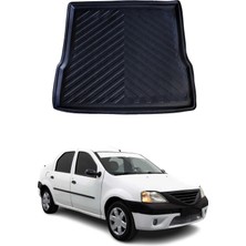 Omac Dacia Logan I Sedan 2005-2012 Arası Uyumlu Araca Özel Kauçuk Tpe Bagaj Havuzu Siyah