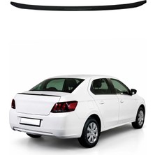 Omac Peugeot 301 2012-2021 Arası Uyumlu Araca Özel Bagaj Spoileri Piano Siyah 1 Parça