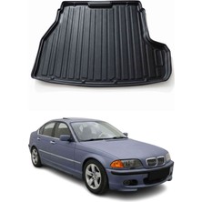 Omac Bmw 3 Serisi E46 1998-2005 Arası Uyumlu Araca Özel Kauçuk Tpe Bagaj Havuzu Siyah