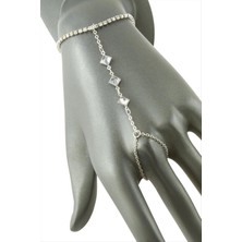 Balevien Dörtgen Taşlı Şahmeran - Silver