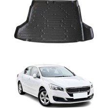 Omac Peugeot 508 Access And Active Sedan 2010-2019 Arası Uyumlu Araca Özel Kauçuk Tpe Bagaj Havuzu Siyah