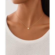 Balevien Gold Renk Zarif Yıldız Figürlü Minimalist Kolye